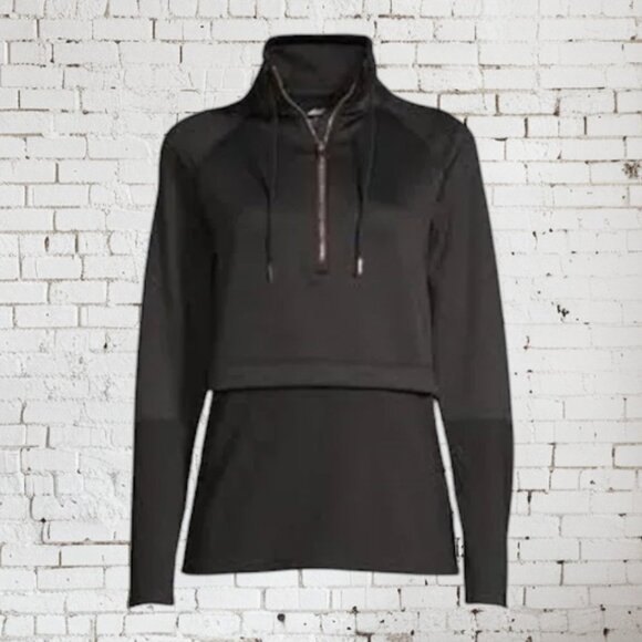 Avia Activewear 1/4 Zip Pullover Size S Black - Picture 4 of 5